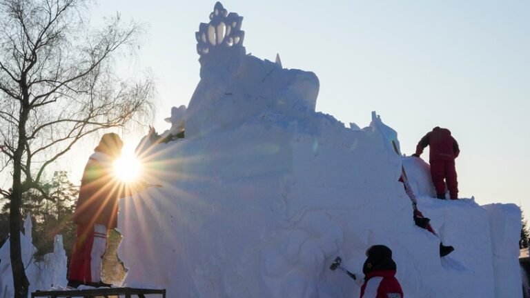 CHINA-HEILONGJIANG-HARBIN-SNOW SCULPTURE COMPETITION (CN)