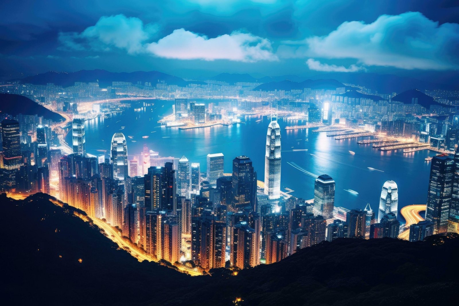 ai-generated-hong-kong-cityscape-at-night-hong-kong-is-the-largest-city-in-the-world-hong-kong-city-view-from-the-peak-at-twilight-ai-generated-free-photo