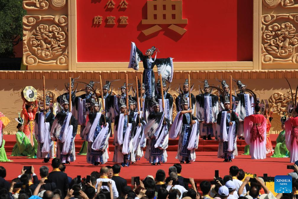 Taiwan worship ceremony for mythical ancestor Fuxi