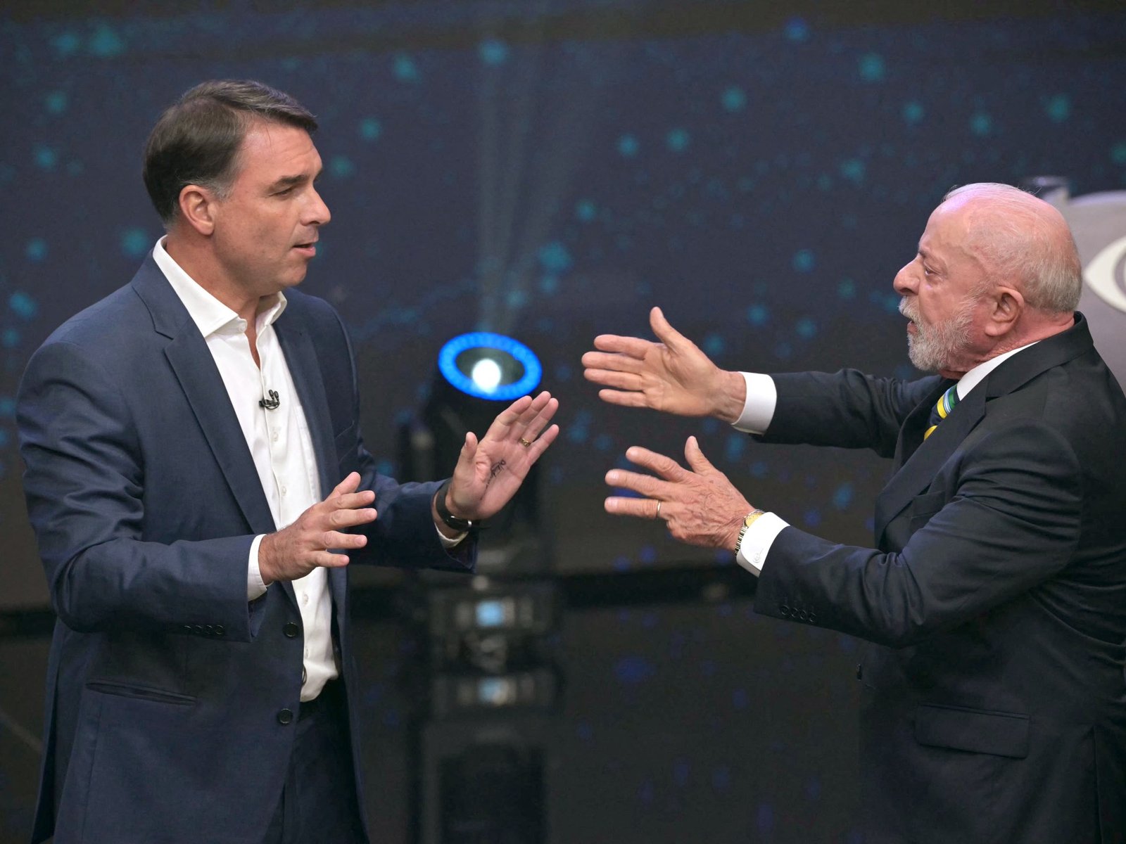 Lula and Bolsonaro spar in Brazil’s fiery first presidential run-off debate