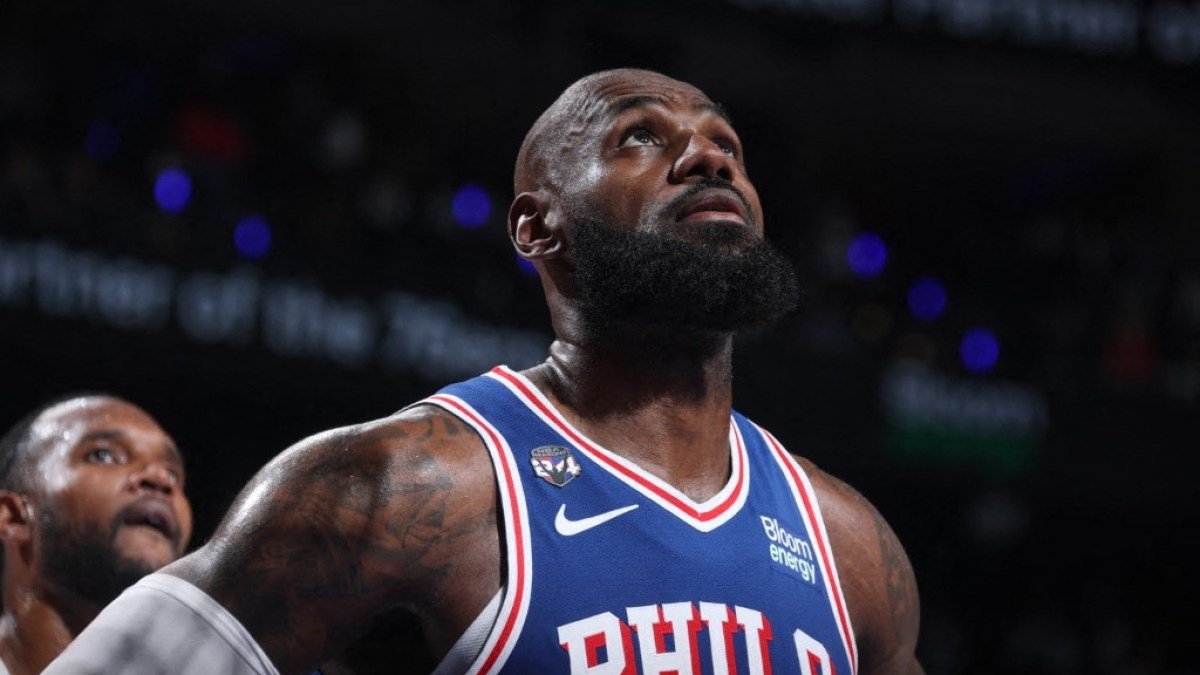 LeBron shrugs off Trump blast in home debut win for Philadelphia 76ers