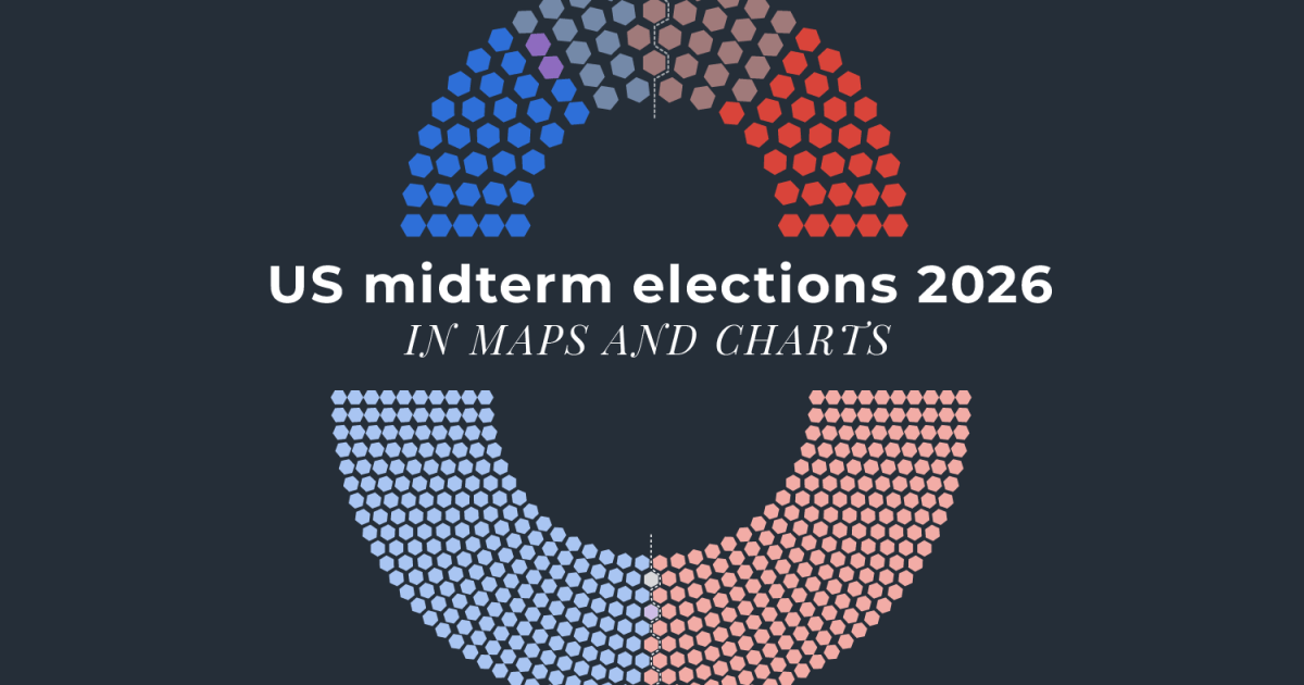 US midterm elections 2026 in maps and charts