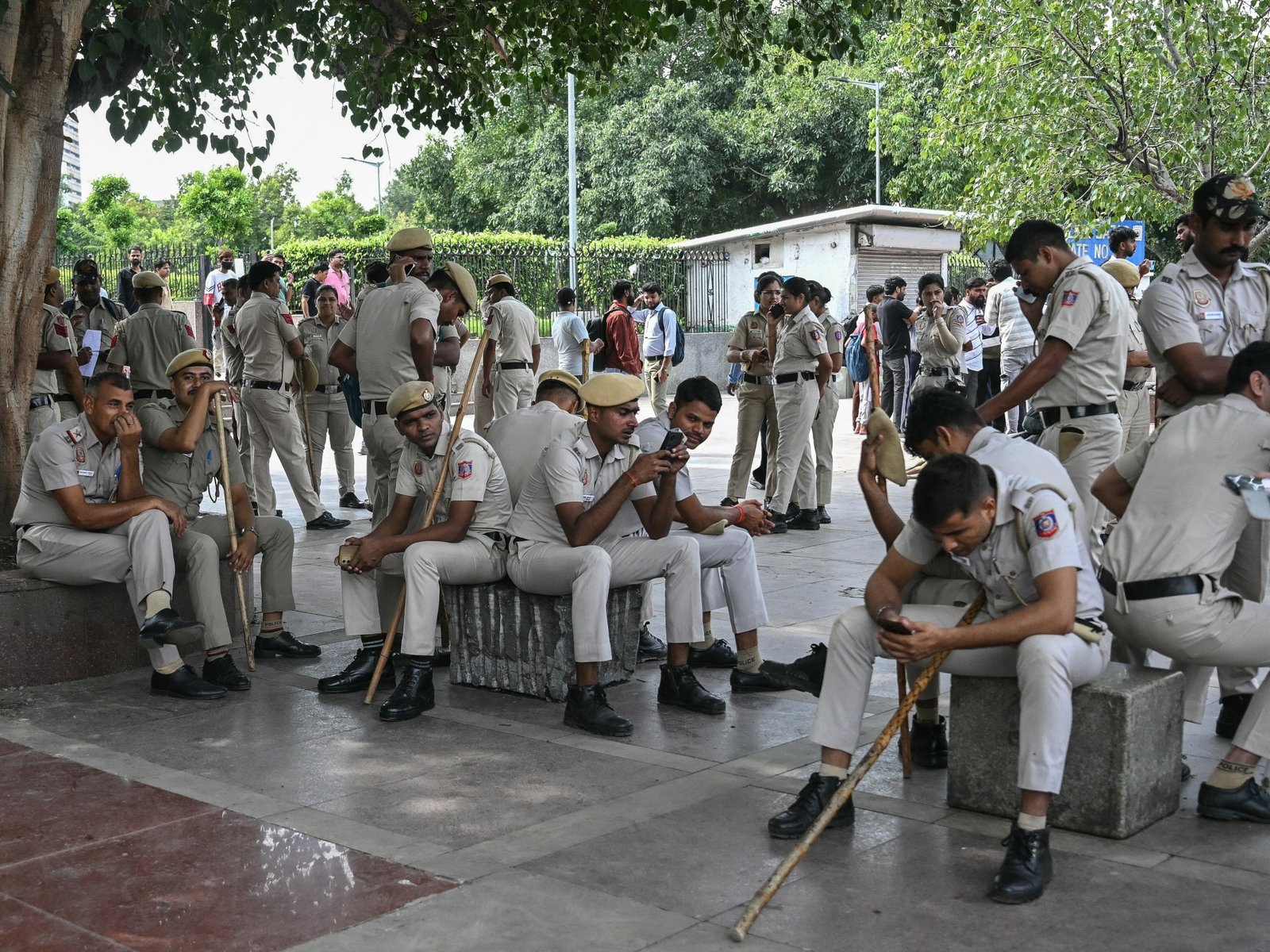 Indian police launch New Delhi clampdown for Cockroach Party rally