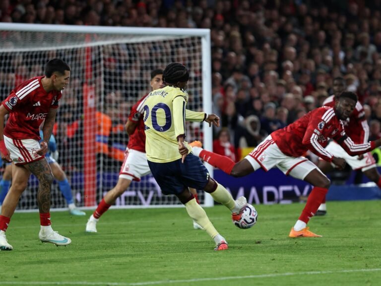Madueke scores only goal as below-par Arsenal beat Nottingham Forest