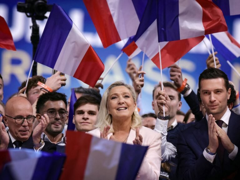 Marine Le Pen vows French ‘renaissance’ as far right eyes seat of power