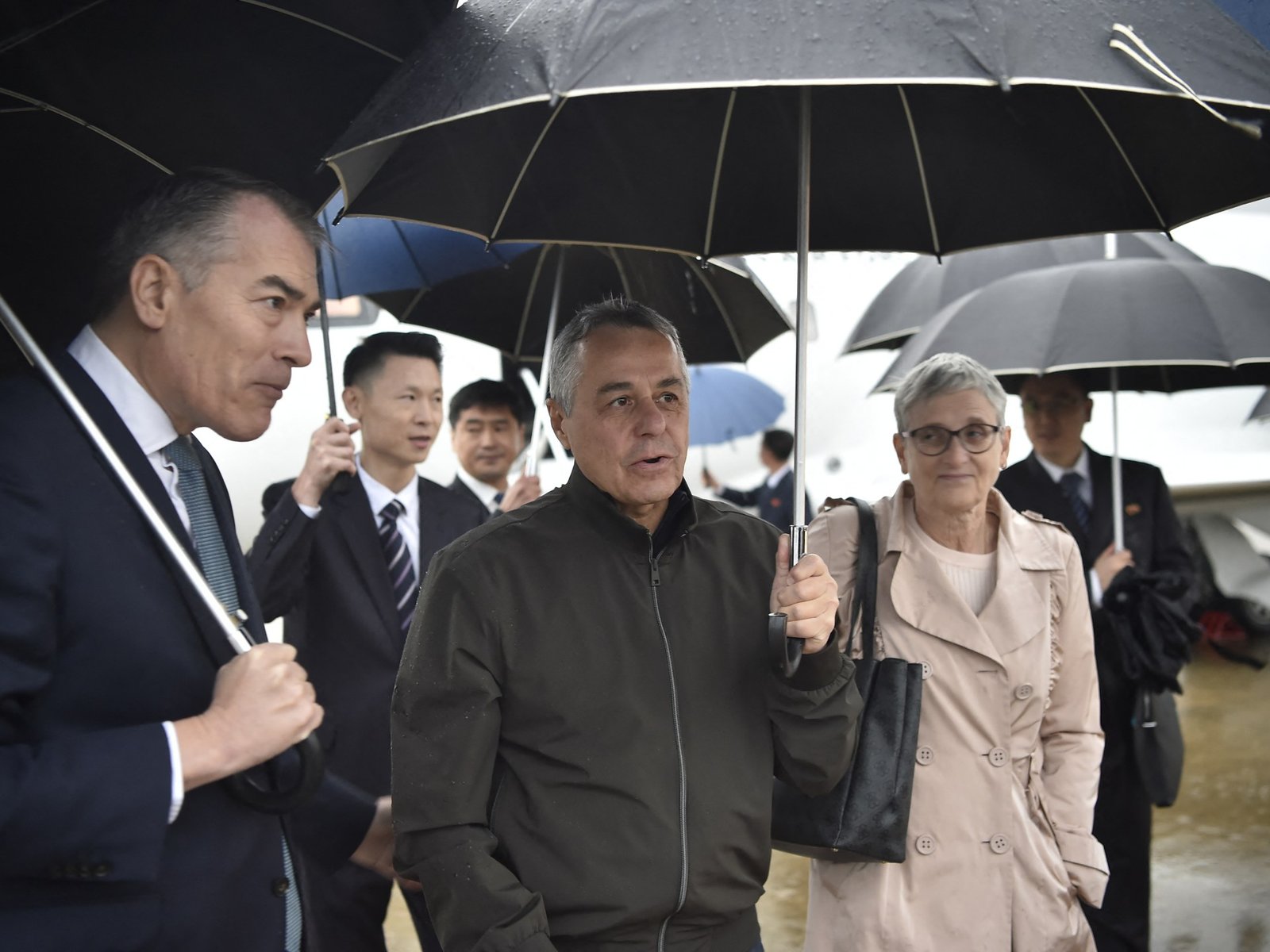 Swiss foreign minister talks political ties on rare visit to North Korea