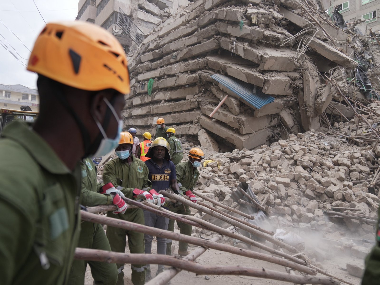 Many feared trapped after multistorey building collapses in Kenya