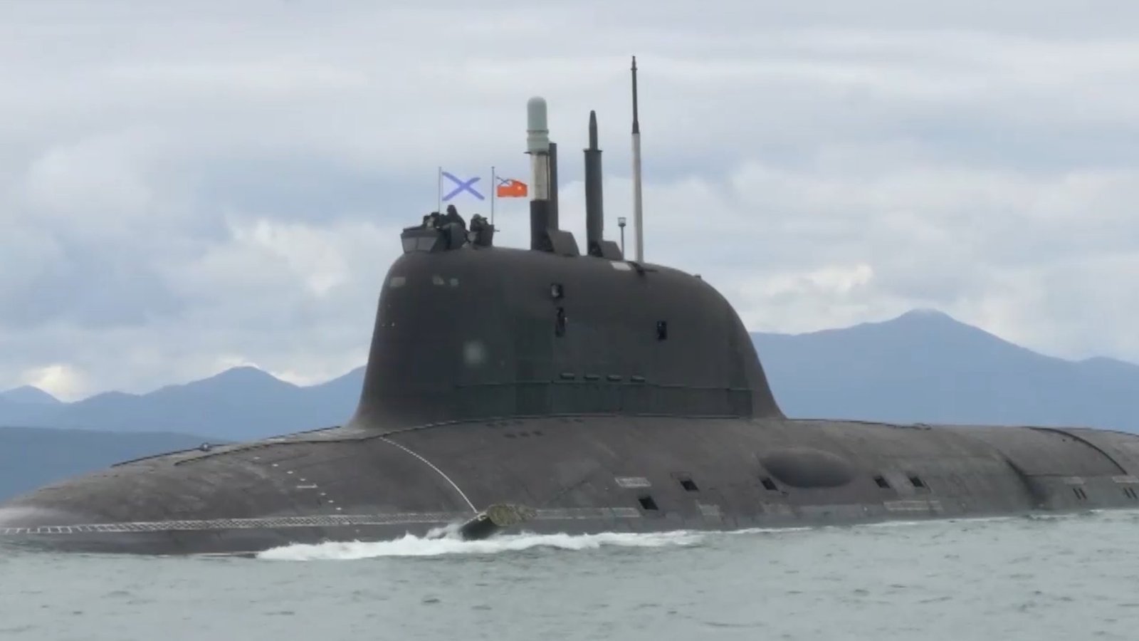 Russian nuclear-powered submarine fires missiles during Pacific drills