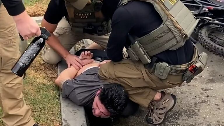 Man claims arm broken in violent ICE arrest