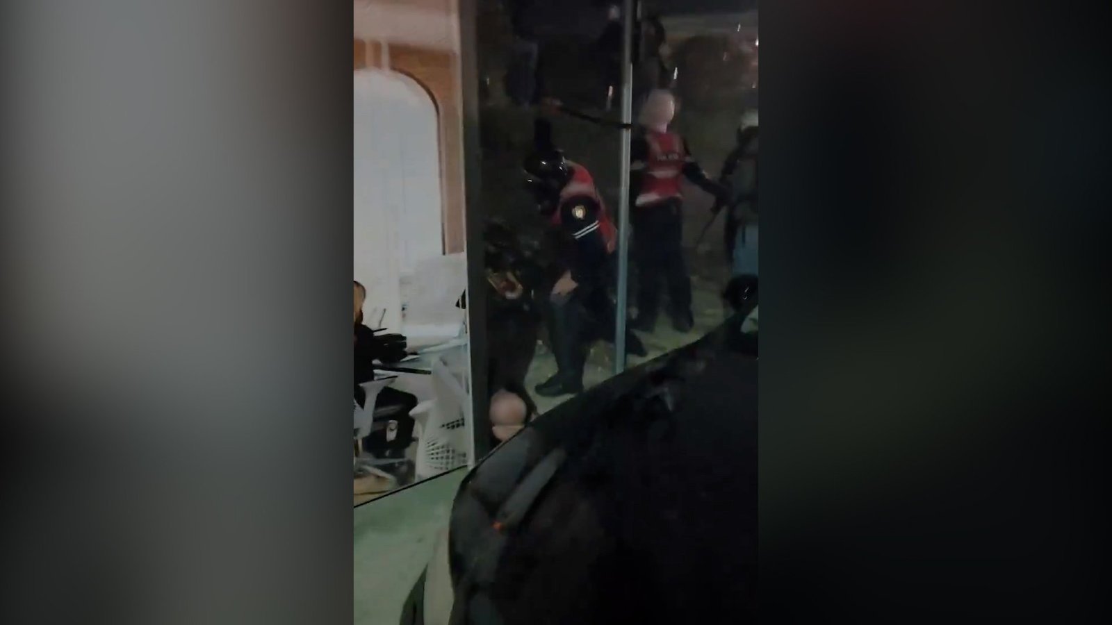 Police in Albania filmed beating protester unconscious