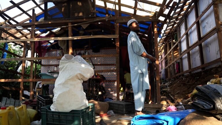 Rohingya dismantle homes amid eviction threat in disputed Kashmir region