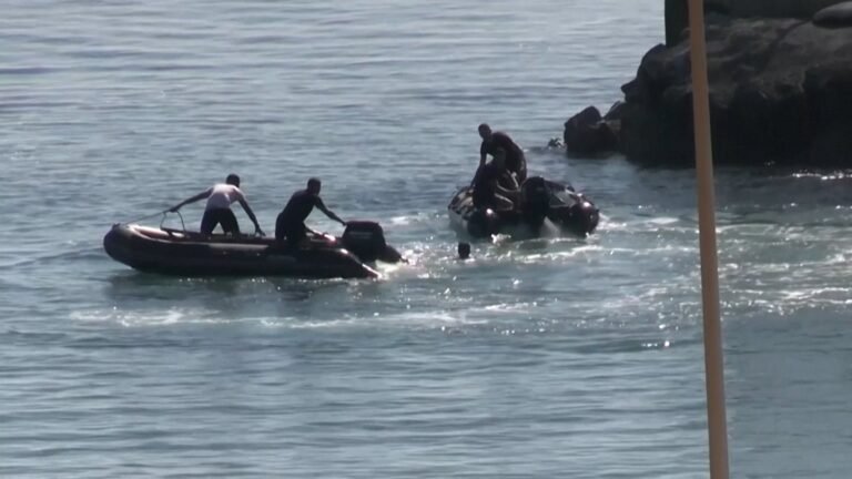 Moroccan police intercept migrant swimming back towards Ceuta