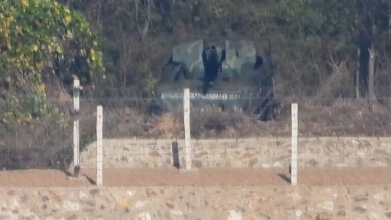 North Korean howitzer guns spotted close to border with South Korea