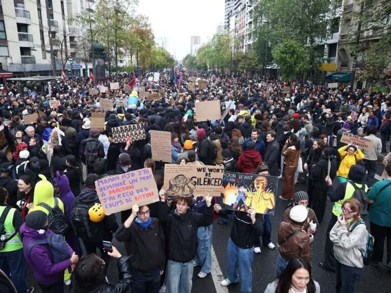 France protests live: 135 arrested as marches held under tight security