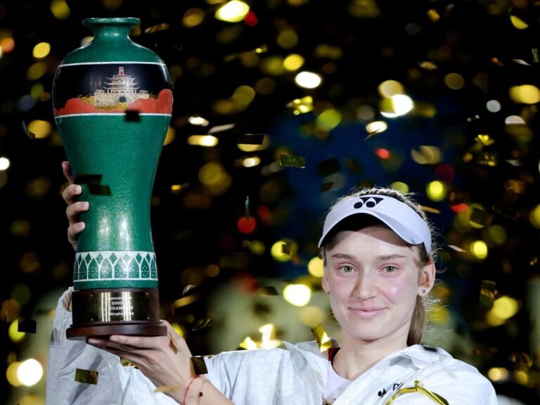 Elena Rybakina retains Ningbo title, wins first trophy as world number one
